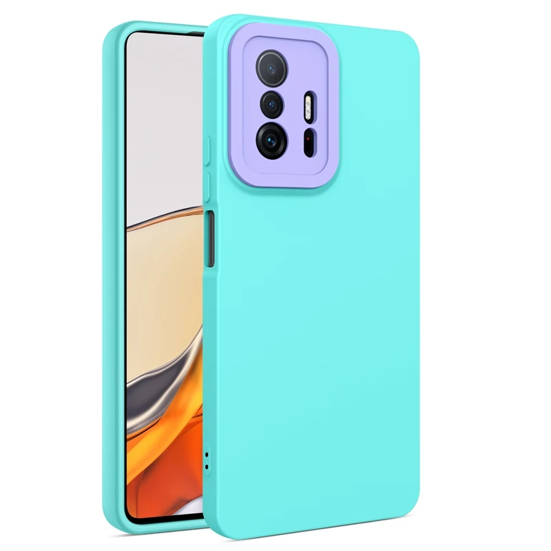 Liquid Silicone Lens Phone Case For Xiaomi Mi 11T Pro Poco X3 NFC Soft Bumper Cover on For Samsung A13 A33 A53 Camera Protection