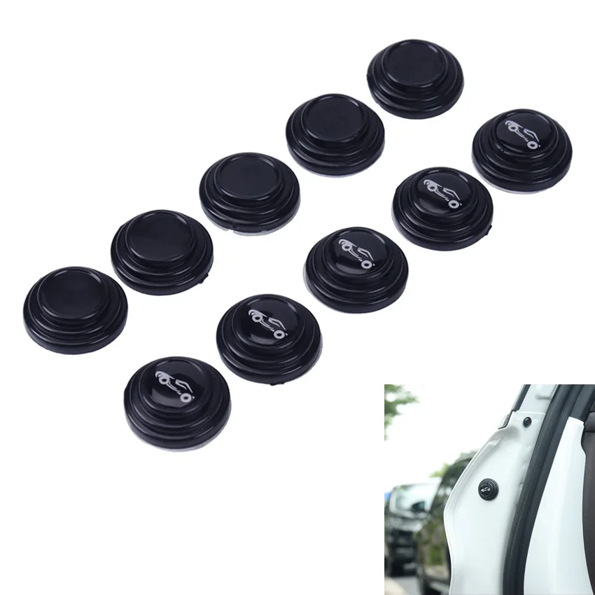 

10PCS Auto Anti-Noise Buffer Gasket Gaskets Car Door Anti-shock Pad Hood Trunk Anti-collision Silicone Adhesive Pads