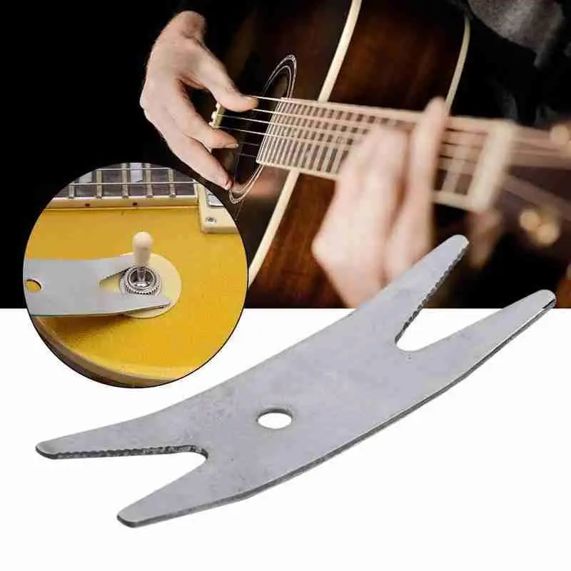 

Многофункциональный стальной гаечный ключ для гитары, инструмент для выщипывания, модель F7C1