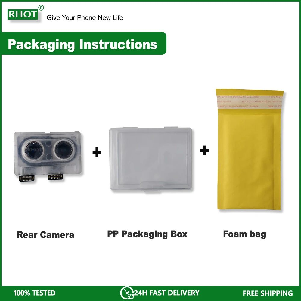 100% настоящий машинный тест задняя камера для iPhone X основная линза гибкий кабель