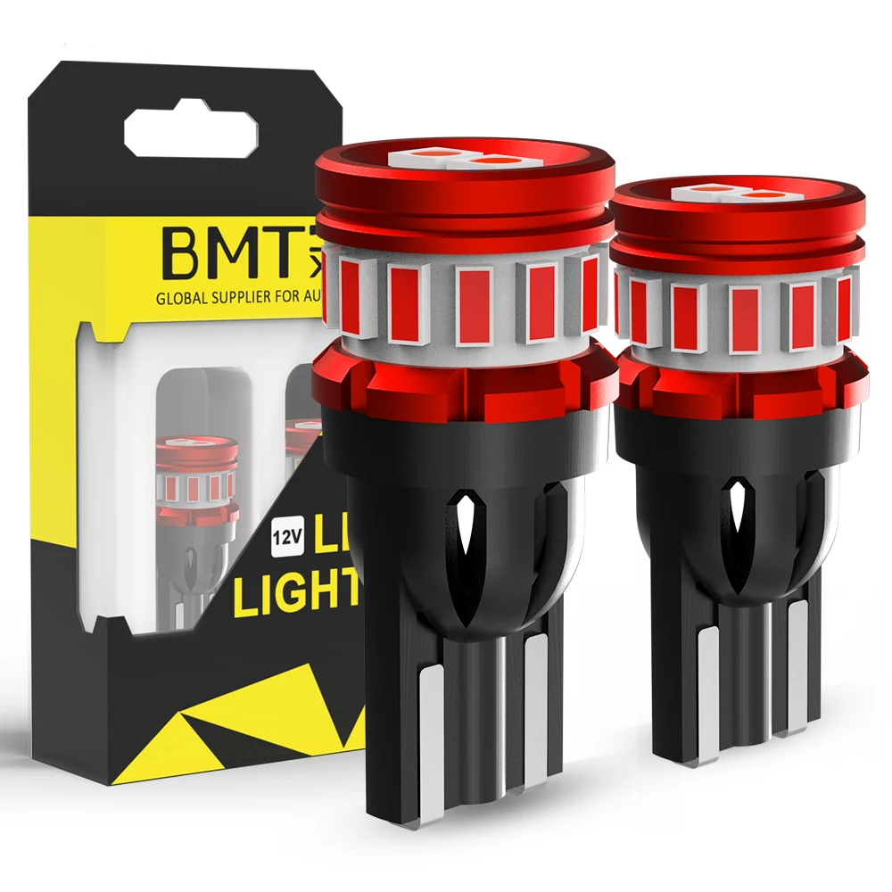 

BMTxms 2 Шт. Canbus 1157 1156 P21W T20 7443 W21 5W Светодиодные Автомобильные Стоп-сигналы Красная Сигнальная Лампа Универсал...