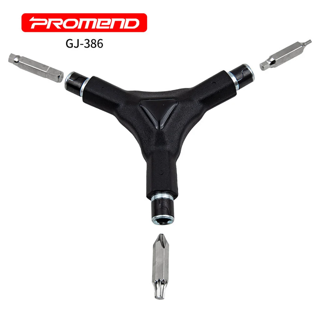 

6In1 Y Shape Hex Wrench Multifunction Bicycle Repair Tool 2/4/5/6mm Hex Key T 25 Torx PH2 Cross- Head Screwdriver Bike Multitool