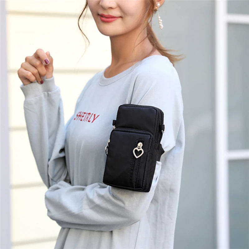 

Universal Mobile Phone Bag For Samsung/iPhone/Huawei/HTC/LG Case Wallet Outdoor Sport Arm Purse Shoulder Bag Women Phone Pouch