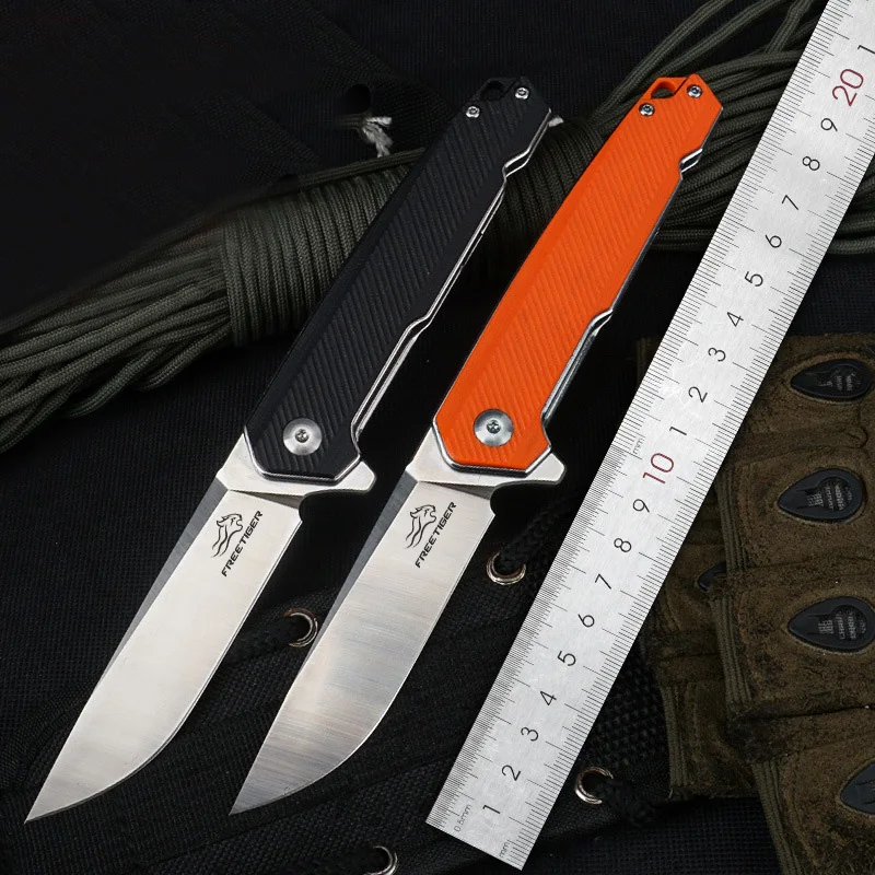 Новейший складной нож FREETIGER 2021 D2 лезвие G10 ручка Походный кемпинг Выживание Охота