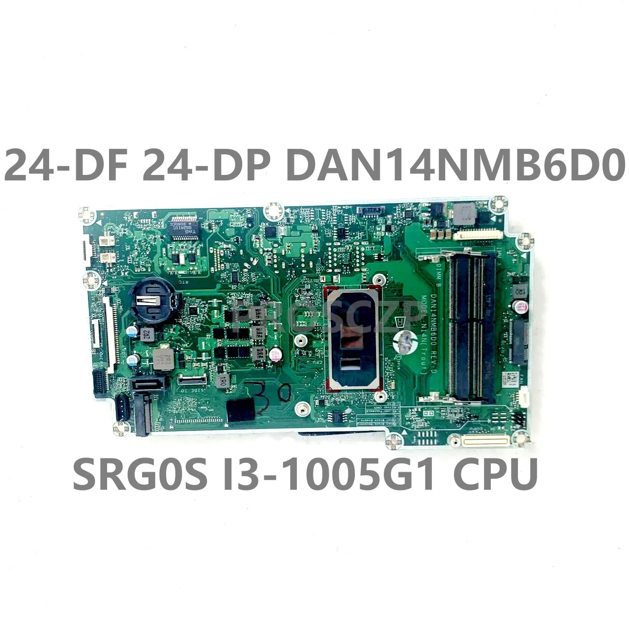 

Mainboard For HP 24-DF 27-DP 24-DD0006 24-DF0170 27-DP0170 DAN14NMB6D0 Laptop Motherboard W/ SRG0S i3-1005G1 CPU 100% Tested OK