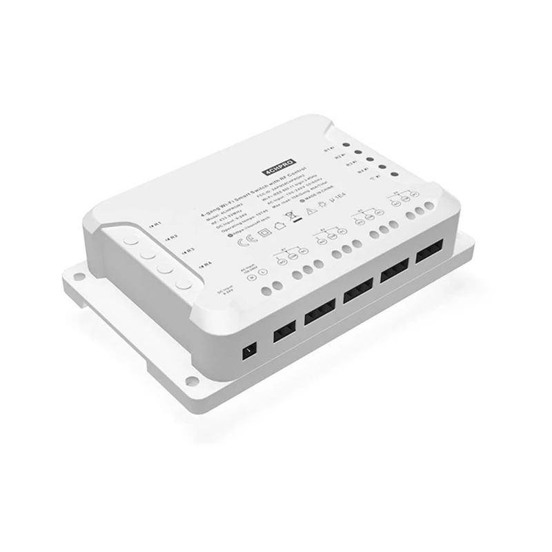 

Смарт-переключатель R3 4CH PRO 1 шт., встраиваемый режим блокировки через приложение Ewelink, работает с Alexa Google Home