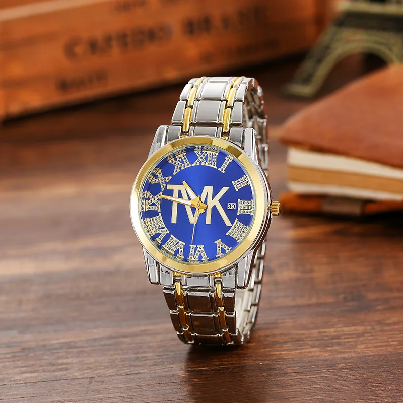 Reloj Mujer 2023 Hot New Luxury Brand TVK Watch Women Fashion Crystal Dress Quartz Watches Unisex Stainless Steel Watches Chasy