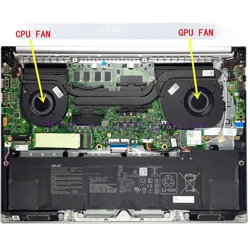 Новый оригинальный процессор Охлаждающий вентилятор для ASUS Pro 16X OLED N7600 M7600Q M3500
