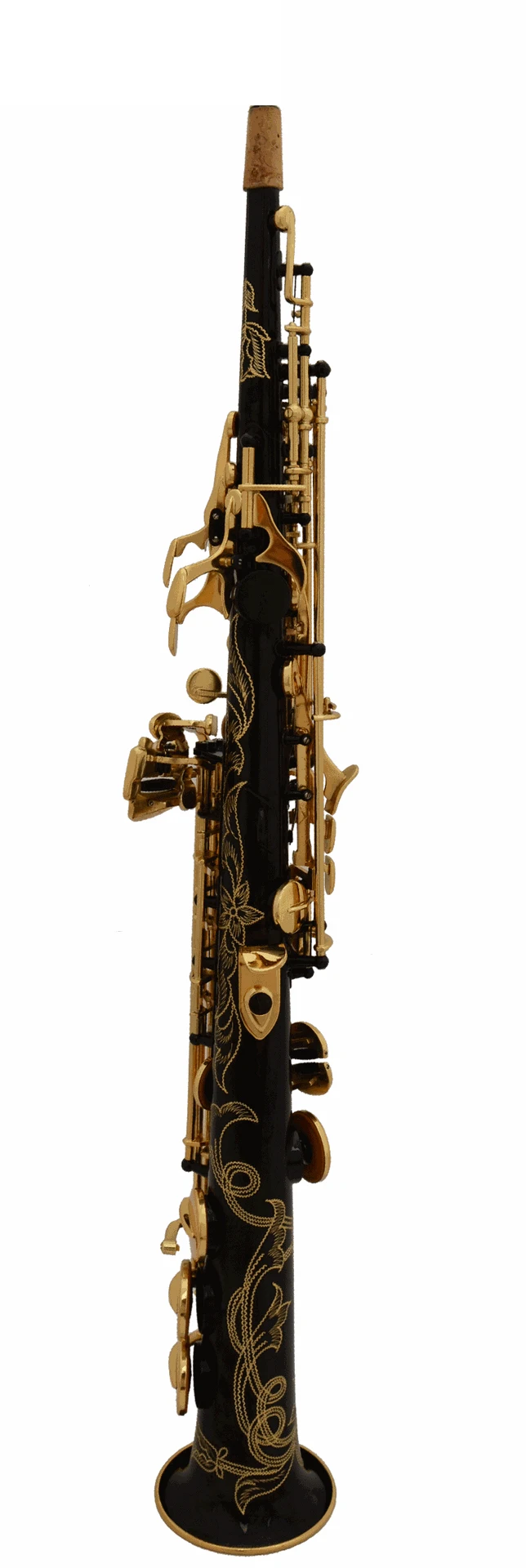 

Black lacquer gold keys soprano saxophone Premium Bb soprano saxophone SAX