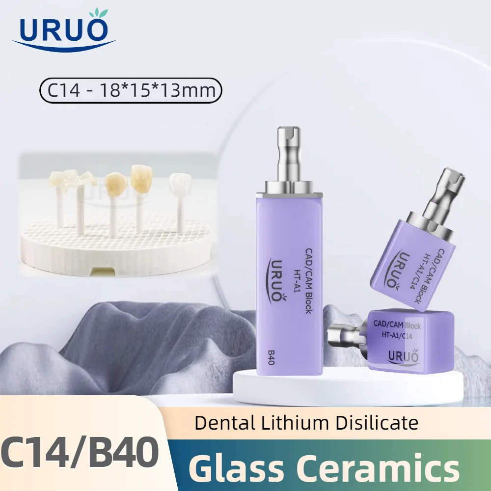Фото 4/5 шт., стеклянные керамические блоки, система Sirona C14/B40, стоматологический литий-дисиликатный шпон, коронный мост, стоматологические материалы по бокам стула №1