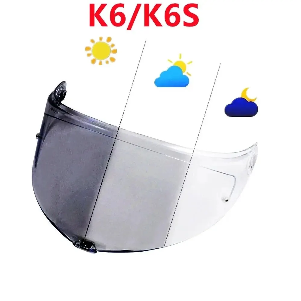 

Фотохромный козырек для AGV K6 K6s, шлем, очки, экран, аксессуары для лобового стекла, автохромные линзы