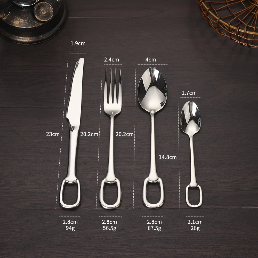 Набор столовой посуды ложка вилка нож набор из 4 предметов
