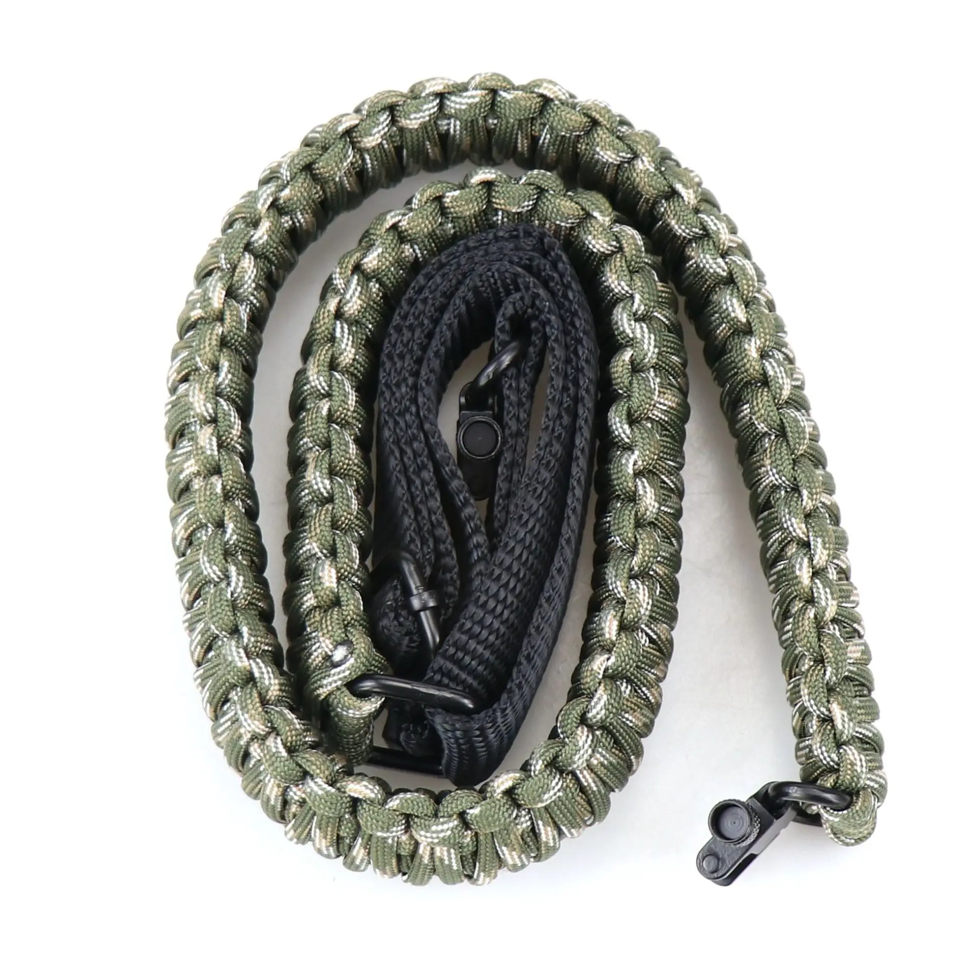 

Gun Sling Hunting Tactical Shoulder Strap Belt Paracord Parachute Cord Umbrella Rope Straps Adjustable QD Buckle For Most Rifles