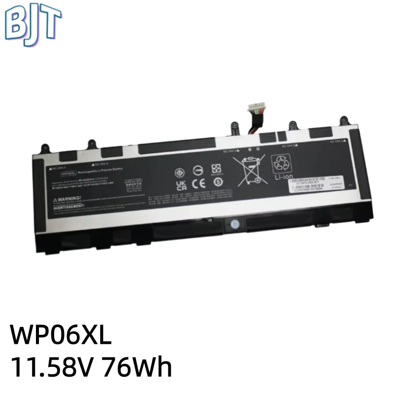 Фото Аккумулятор для ноутбука 11.58V 76Wh WP06XL HSTNN-IB9Z M64308-171 для HP Elitebook 830 840 860 865 G9 ZBook Firefly 16 G9, литий-ионный №1