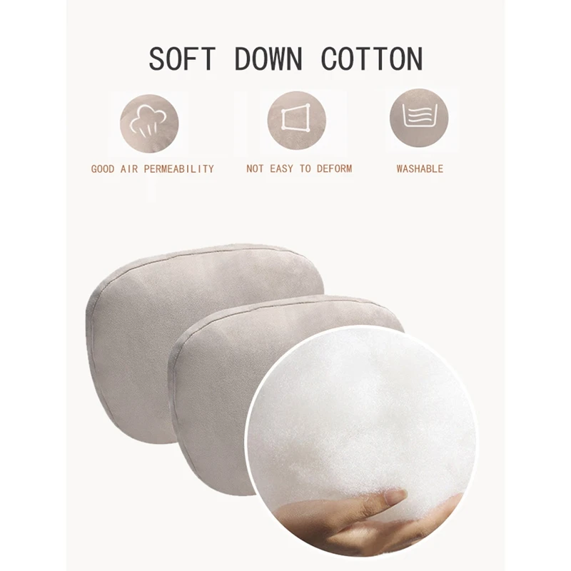 2 шт. Ультрамягкая замшевая подушка для подголовника автомобиля Mercedes-Benz