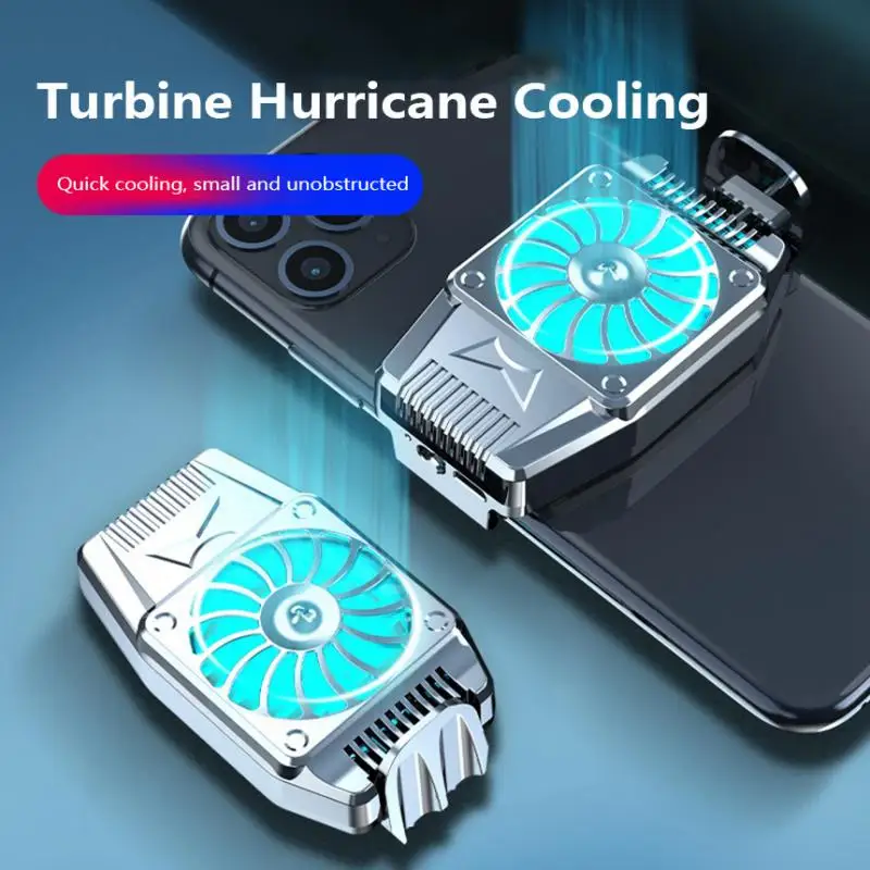 

Игровой охладитель Turbo Hurricane, портативный охлаждающий инструмент, охлаждающий вентилятор, Универсальный мини-радиатор для сотового телефона для Iphone