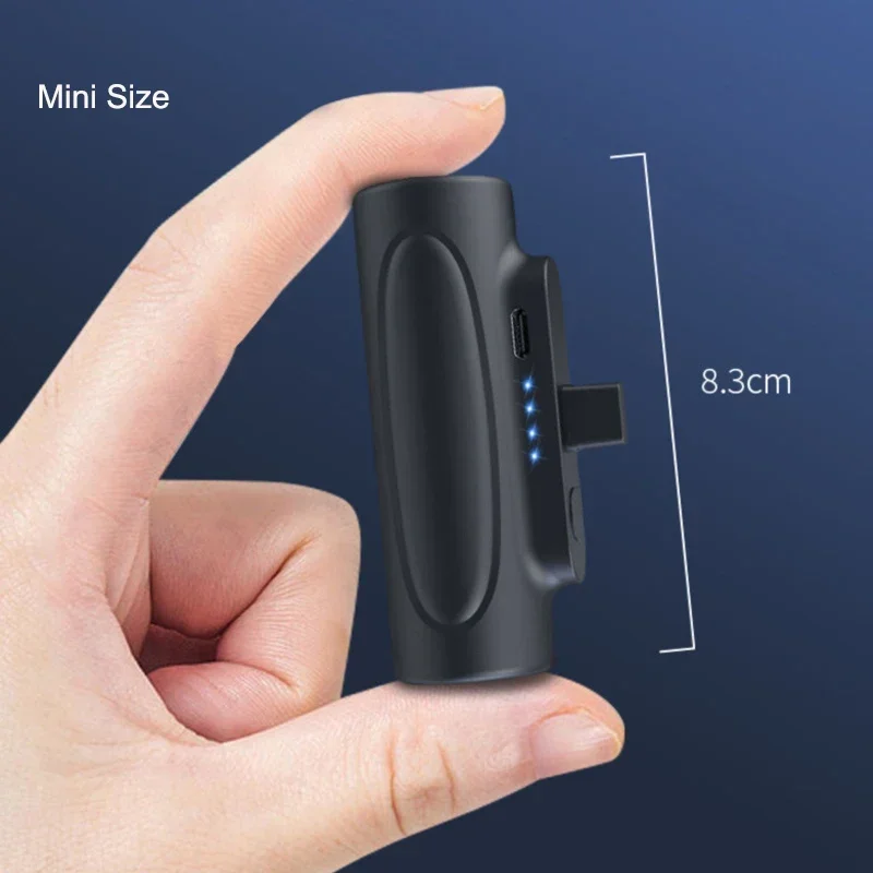 Мини Внешний аккумулятор 5000 мАч со светодиодной подсветкой портативное зарядное