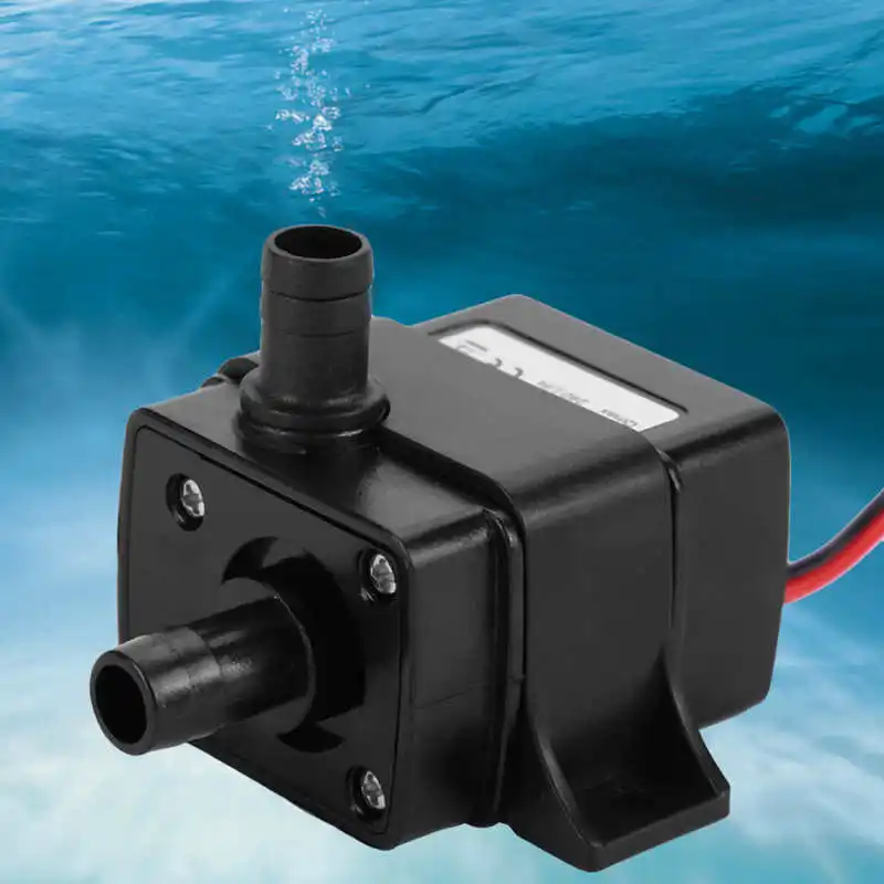 

12V DC Ultra Quiet Water Pump Brushless Motor Submersible Pump for Garden Aquarium Fish Tank Fountains Energy-saving