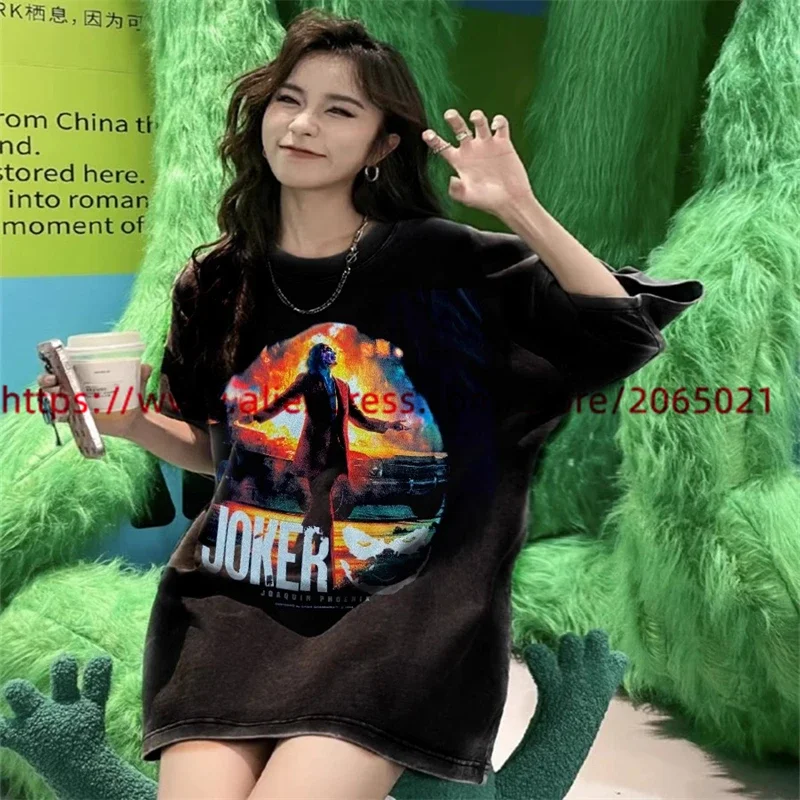 Футболка Джокер для мужчин и женщин ролевая графическая печать постер с коротким