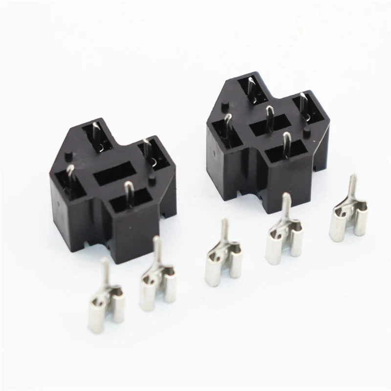 

Automotive Car Auto 40A 4/5 Pin SPDT Relay Socket Connector Adaptor PCB Board Mount Base Holder with 6.3mm Terminals