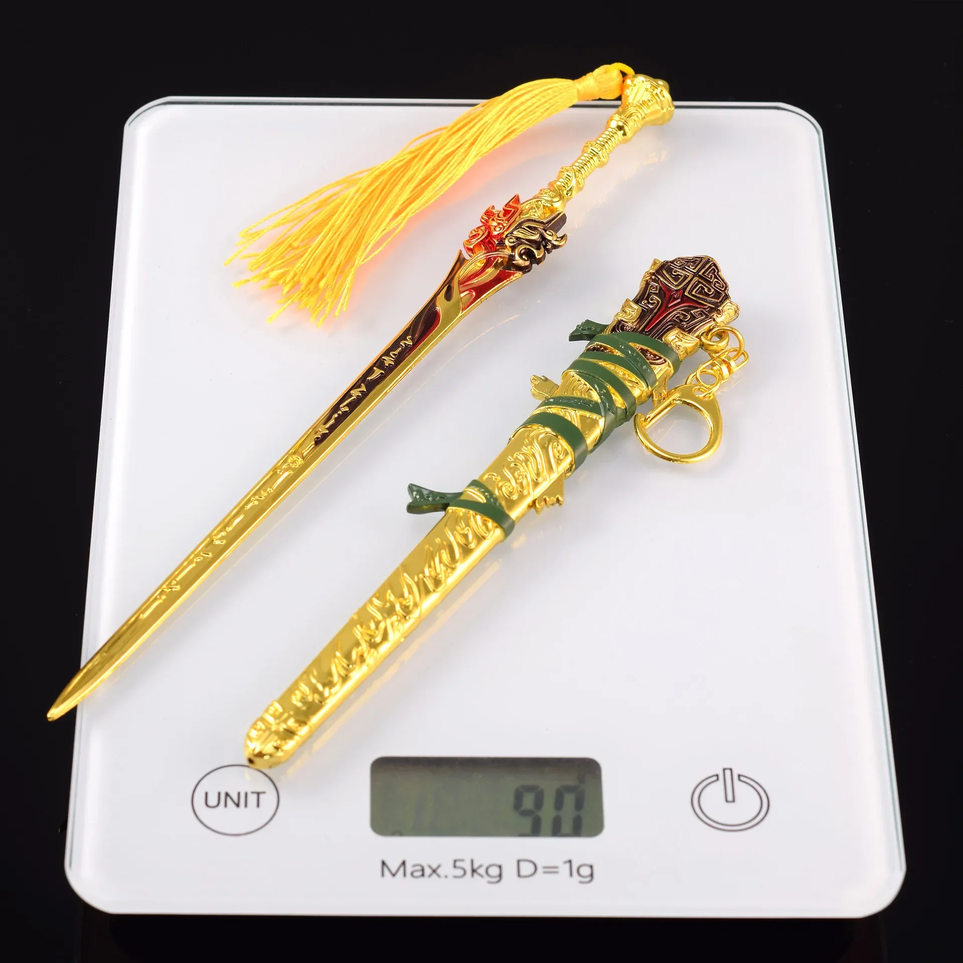 22 см Naraka: Bladepoint игровая периферия золотой меч Mingche цельнометаллические поделки