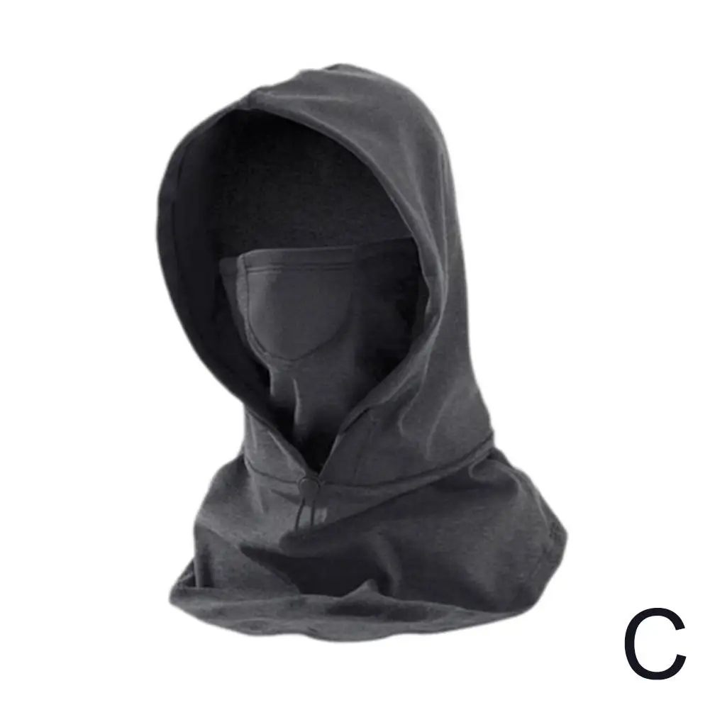 Мужская и женская шапка-балаклава для лица зимняя теплая ветрозащитная дышащая