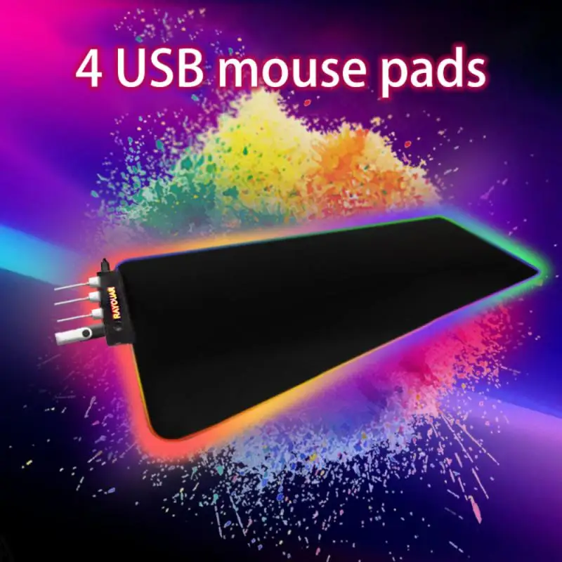 

Protector Oversized Size E-sports Luminous Mouse Pad Office Tools E-sports Light-emitting Mouse Pads Rgb Light-emitting Deskpad