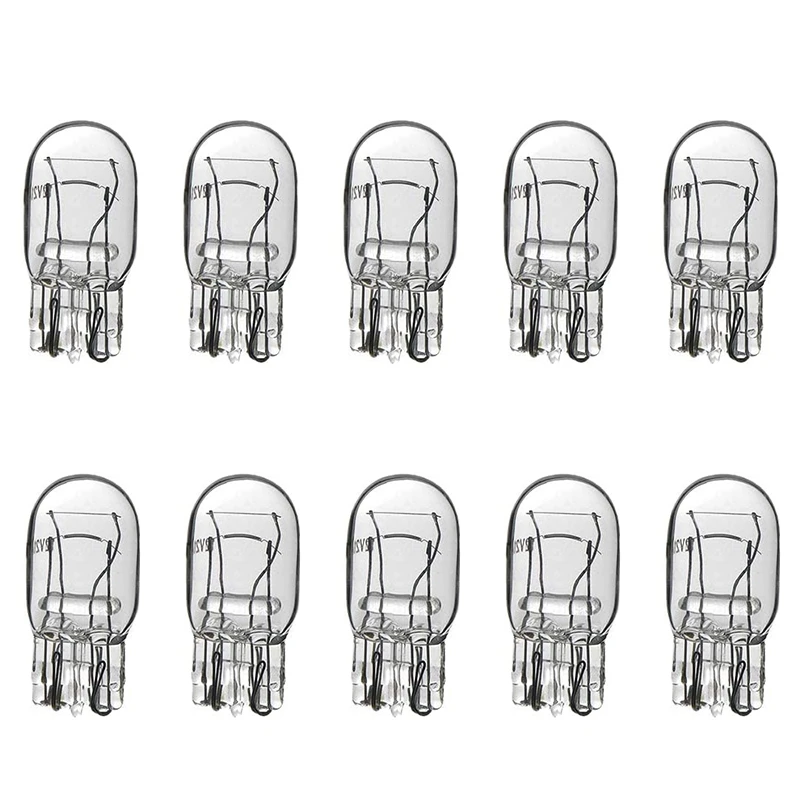 10 шт. 7443 T20 лампочка стандартная лампа для номерного знака Внешний маркер