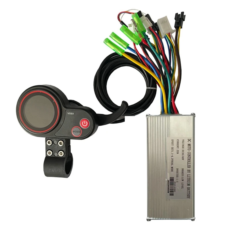 

36V 48V 500W/750W 22A Electric Bike Controller With LCD Display Thumb Throttle For Ebike Electric Scooter Accessories