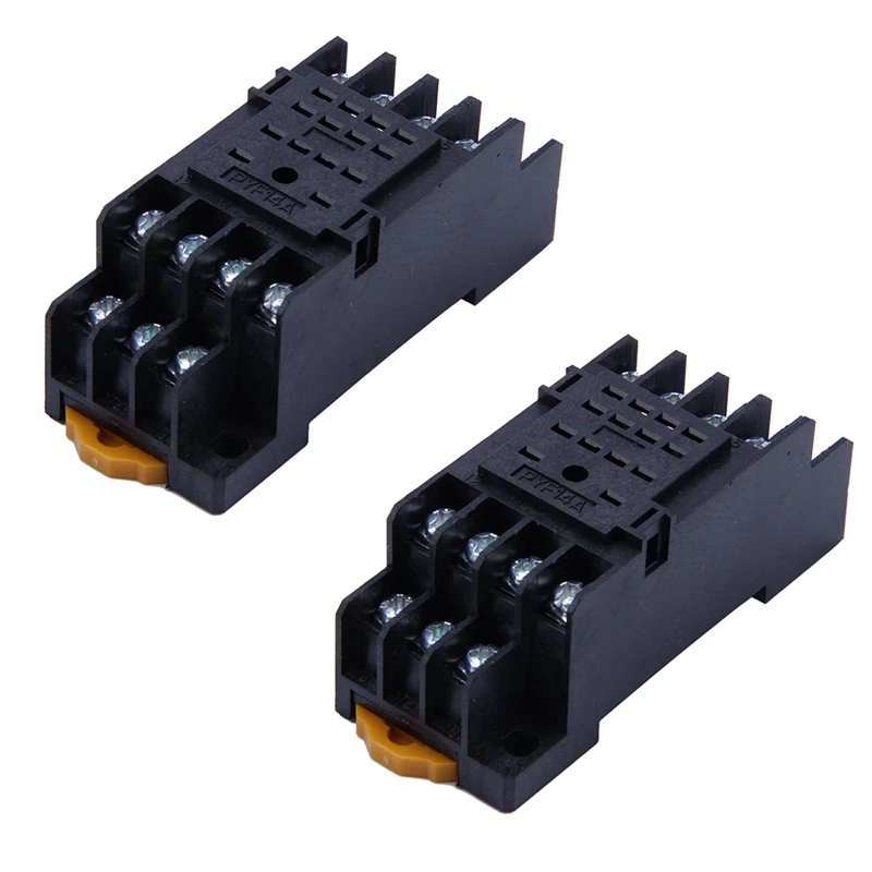 Гнездо силового реле на DIN-рейку 14 контактов для MY4NJ HH54P MY4