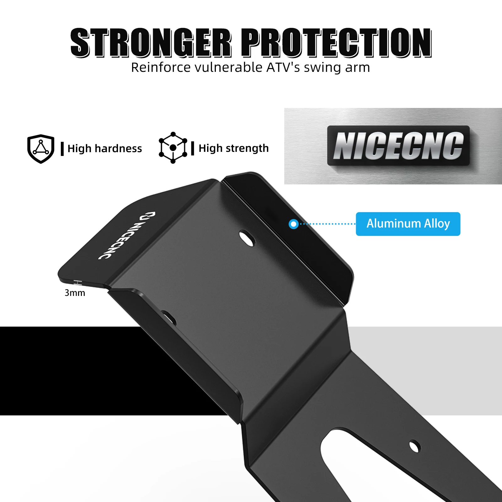 Противоскользящая пластина для Honda TRX 450R ATV TRX450R TRX450ER 2006-2014 50355-HP1-600 алюминиевый