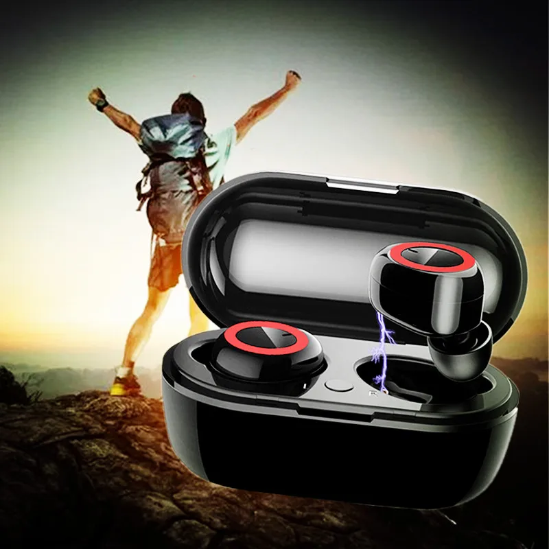 

Cheap Earphone Bluetooth 5.0 TWS Wireless Headphones Touch Magnetic Absorption Gaming In-ear Earplugs for Smart Phone