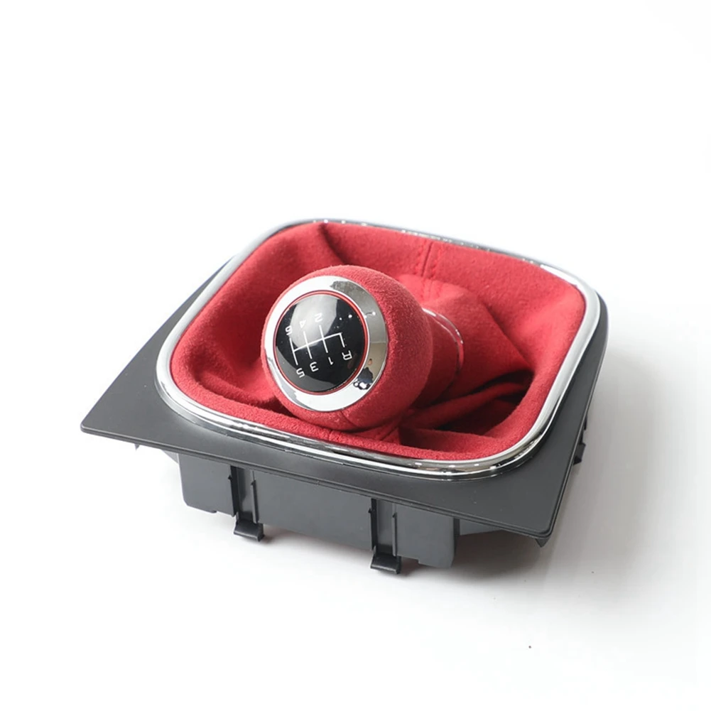 Ручная 6-скоростная Рычажная переключатель передач с кожаной головкой для VW Golf 5 6