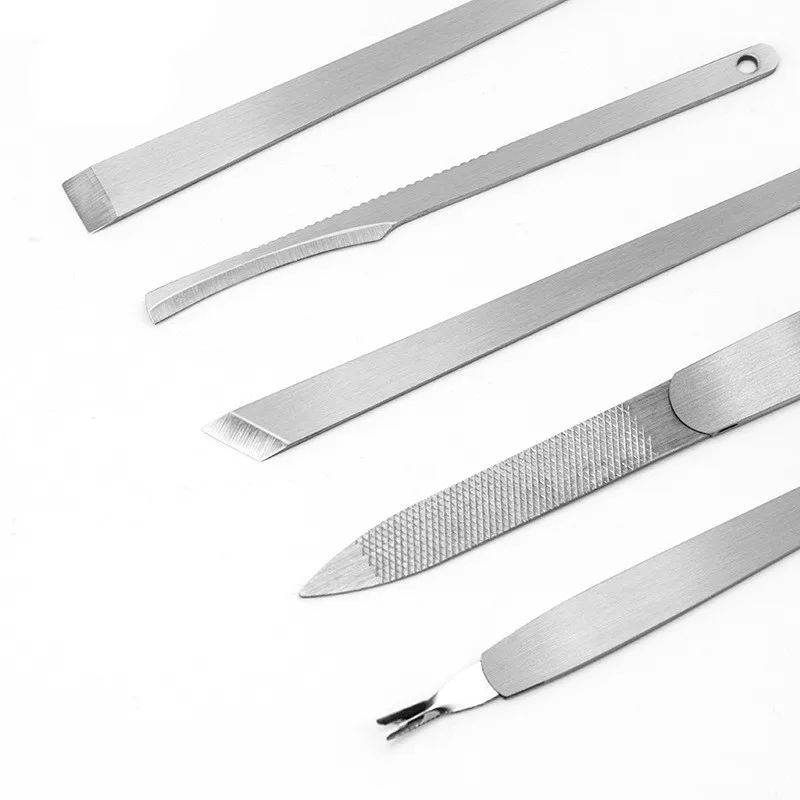3/5PC Manicure Tools Toenail Scraper Feet Nail Ingrown Cuticle Pusher Knife Set Dead Skin Remover Files Foot Care Pedicure - купить по