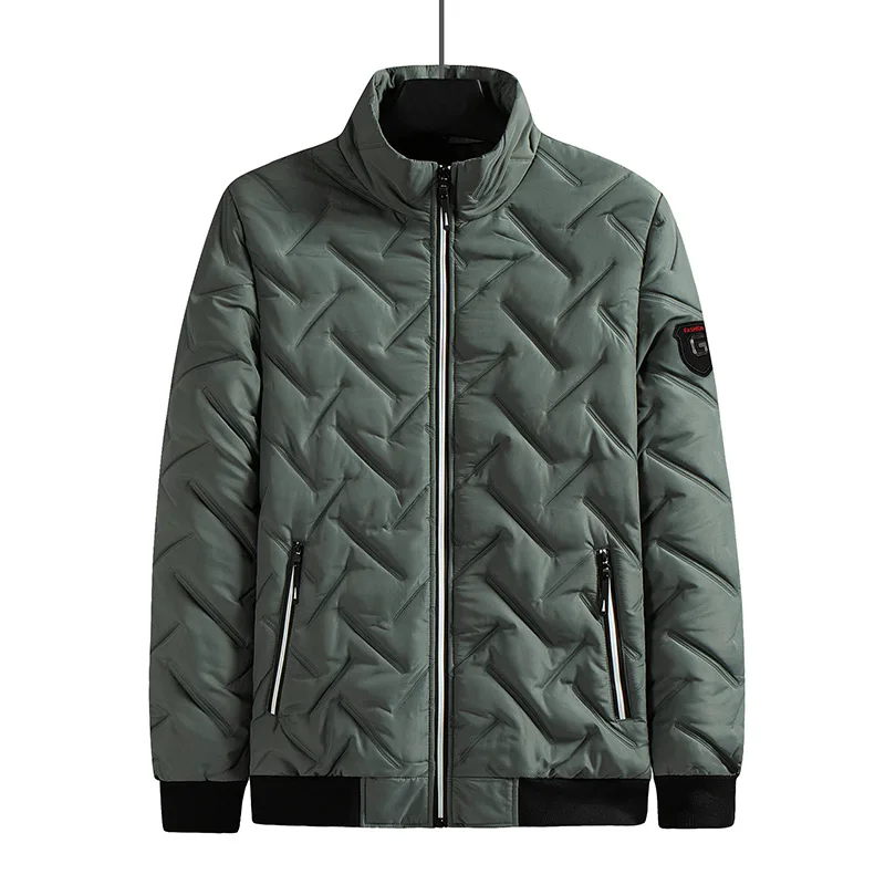 Winter New Men Parkas Coat Casual Jacket Thick Warm Fashion Mens Parkas Jacket Waterproof Zip Streetwear Oversized Free Shipping