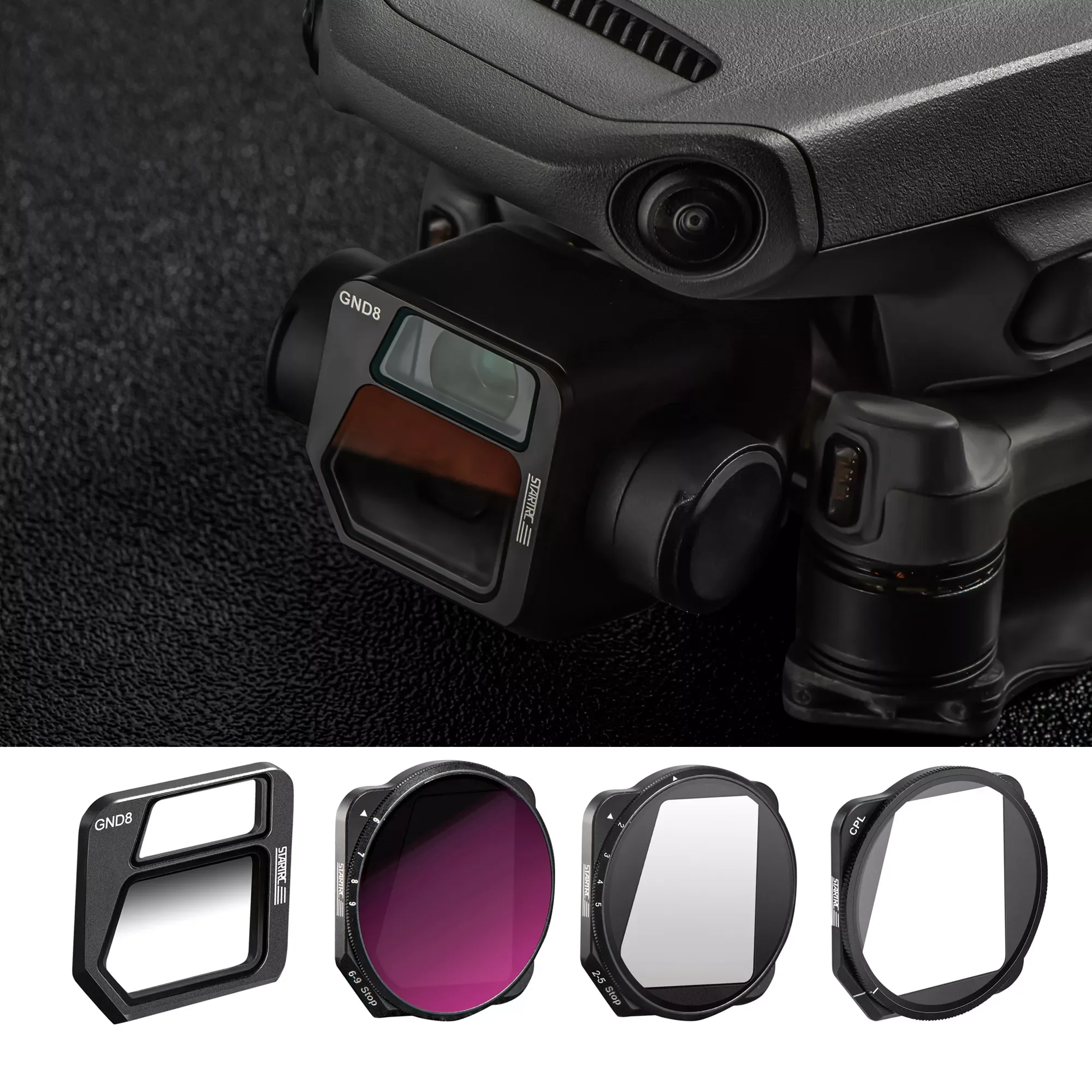 

3 camera Lens Filter Professional Gradient GND 8 VND2-5 VND6-9 ND4-32 ND64-512 ND CPL Filters for DJI Mavic 3 Accessories