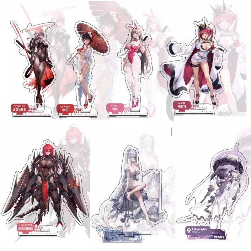 Goddess of Victory Nikke Official new game Acrylic Double Insertion Plaque stand Pure Grace Rumani acrylic desk ornament