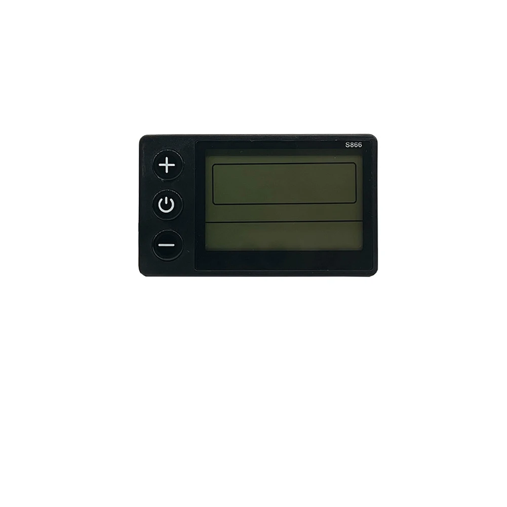 

Odometer LCD S866 Display Dashboard E-Bike Easy To Install And Use Plastic +LCD SM Connector Scooter 24V/36V/48V