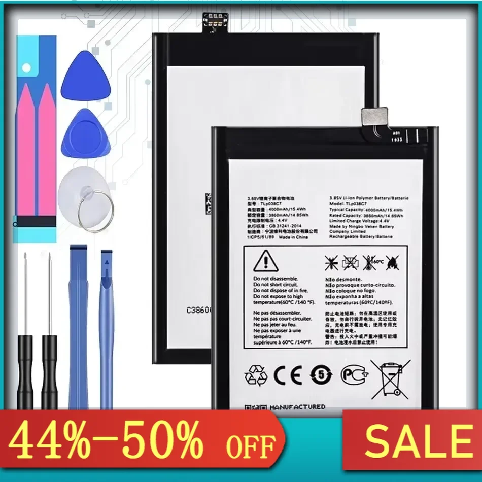 Аккумулятор TLp038C7 TLp038C1 емкостью 4000 мАч для Alcatel 3x (2019) 2019 5048 5048A 5048Y 5048I 5048U гарантия 1