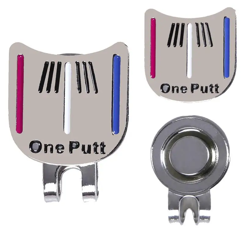 1PCS Putt Design Golf Ball Mark plus Magnetic Golf Hat Clip Marker Drop Ship Putting Alignment Aiming Tool