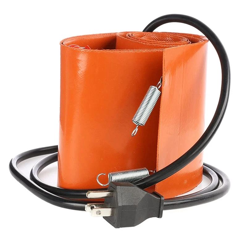 

Metal Drum Heater 110V Pail Heating Band For 55 Gal Barrel 5 X 68.5 Inch Honey Oil Silicone Rubber Heating Band