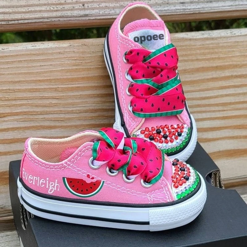 Фото Кроссовки Dollbling утюгом на тренировках монограмма виниловая наклейка холст DIY свадебная обувь с любым именем персонализированные кроссовки на день рождения для девочек №2