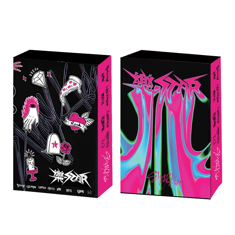 

55Pcs/Set Kpop Stray Kids LOMO Cards New Album LE-STAR Photocards Boys HD Photo Card HAN FELIX Fans Collection Gift