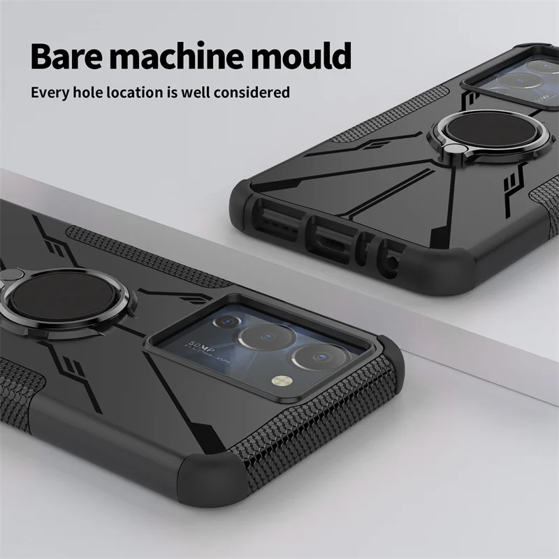 For Infinix Note 12 G96 Case Cover For Infinix Note 12 G96 Cover Coque Finger Ring Armor Shockproof Protective Phone Bumper