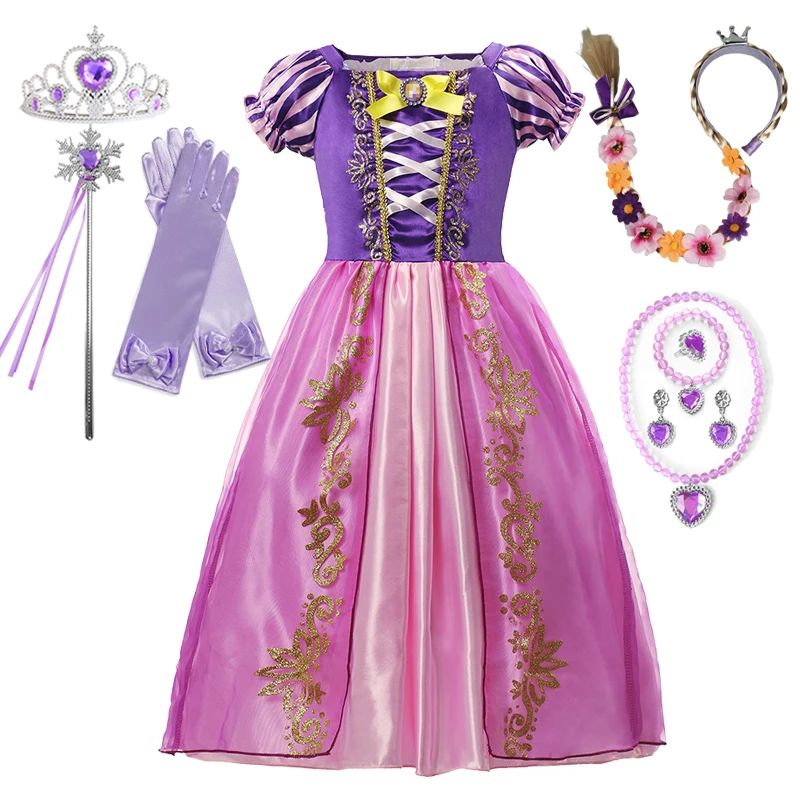 Платья принцессы Эльзы и Анны Холодное сердце для девочек Аврора Белль