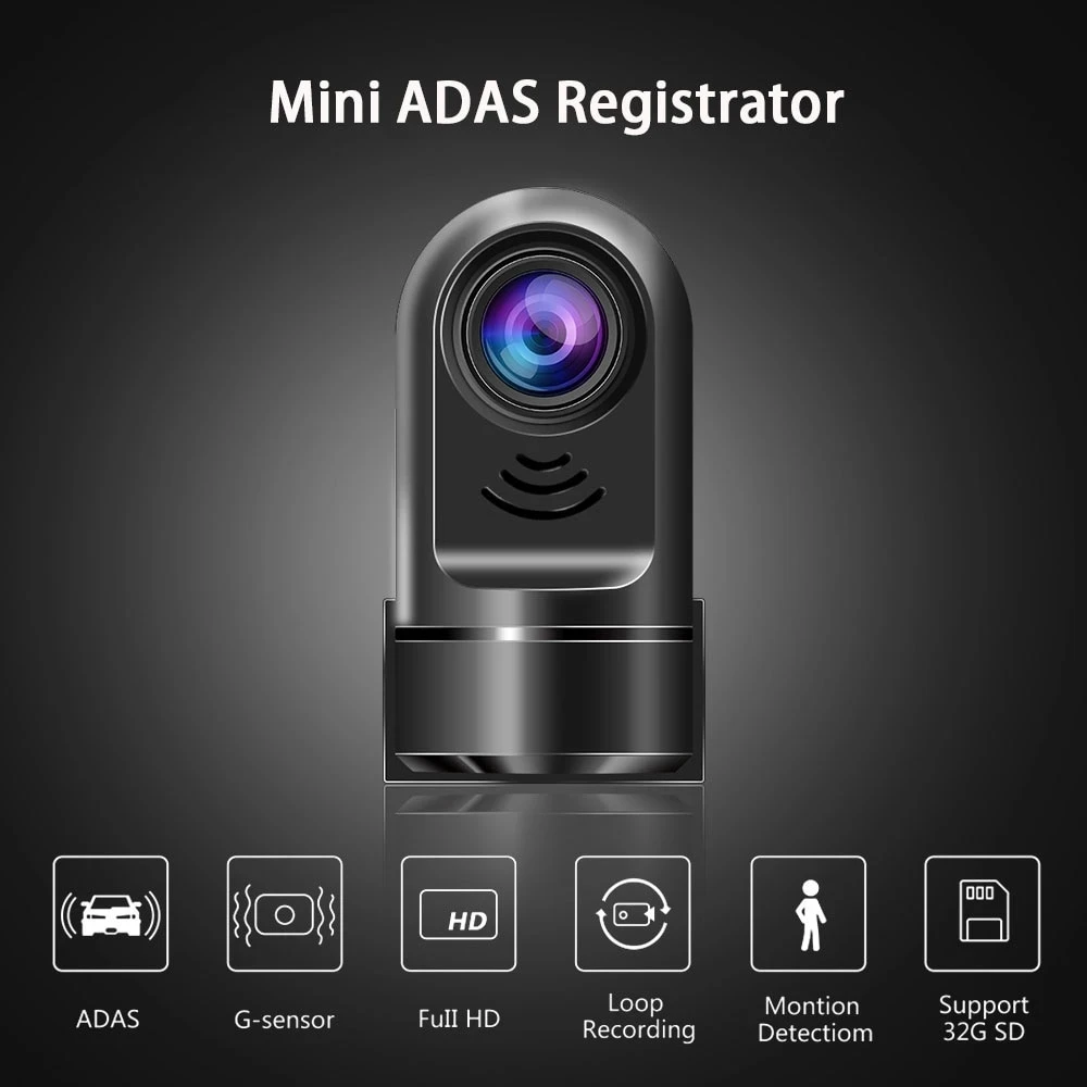 

Car DVR Dash Cam Full HD 1080P Cyclic Recording ADAS LDWS Auto Recorder Hidden Type For Android Multimedia Player DVD Navigation