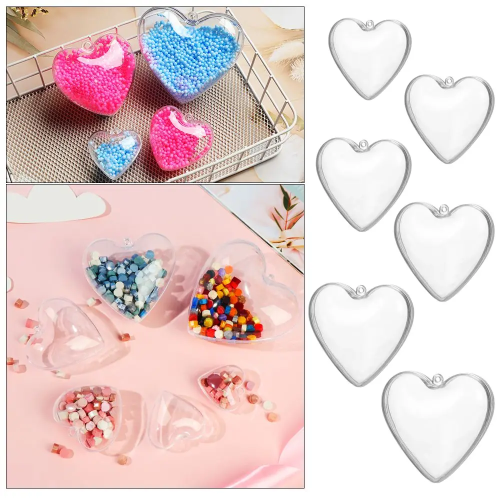

Accessories Acrylic Mold Bath Bomb DIY Food Packaging Candy Box Packaging Creative Sugar Box Plastic heart-shaped Ball