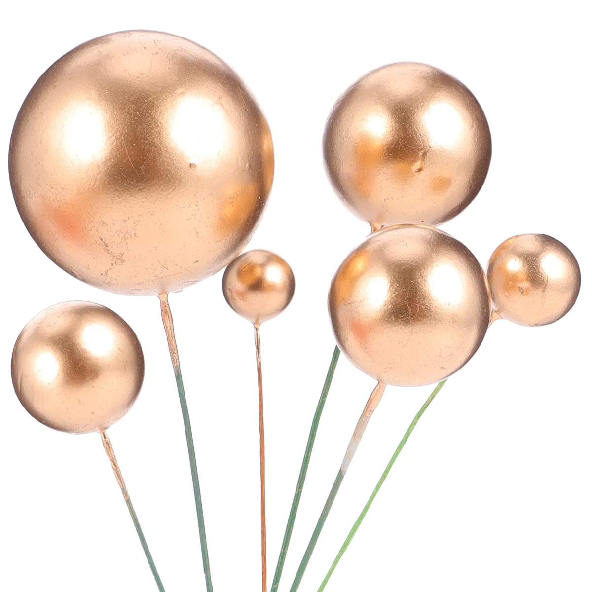 

30 Pcs Golden and Silver Shape Cake Decoration Cake Topper