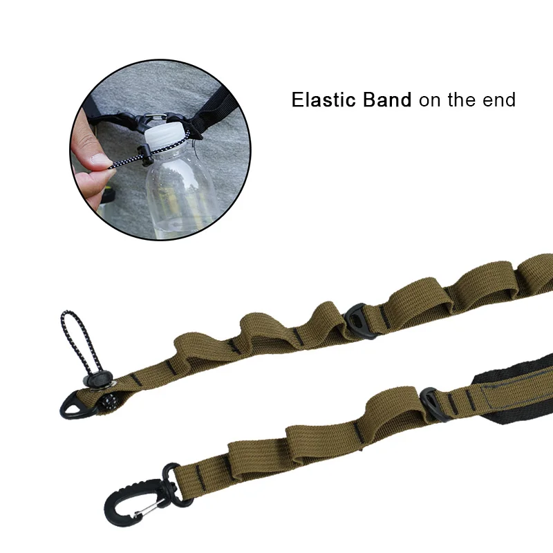 

Camping Storage Sling Belt Tool Organizer Lanyard 9 Loops Storage Strap Hanging Rope Diagonal Camper Strap Camping Tools