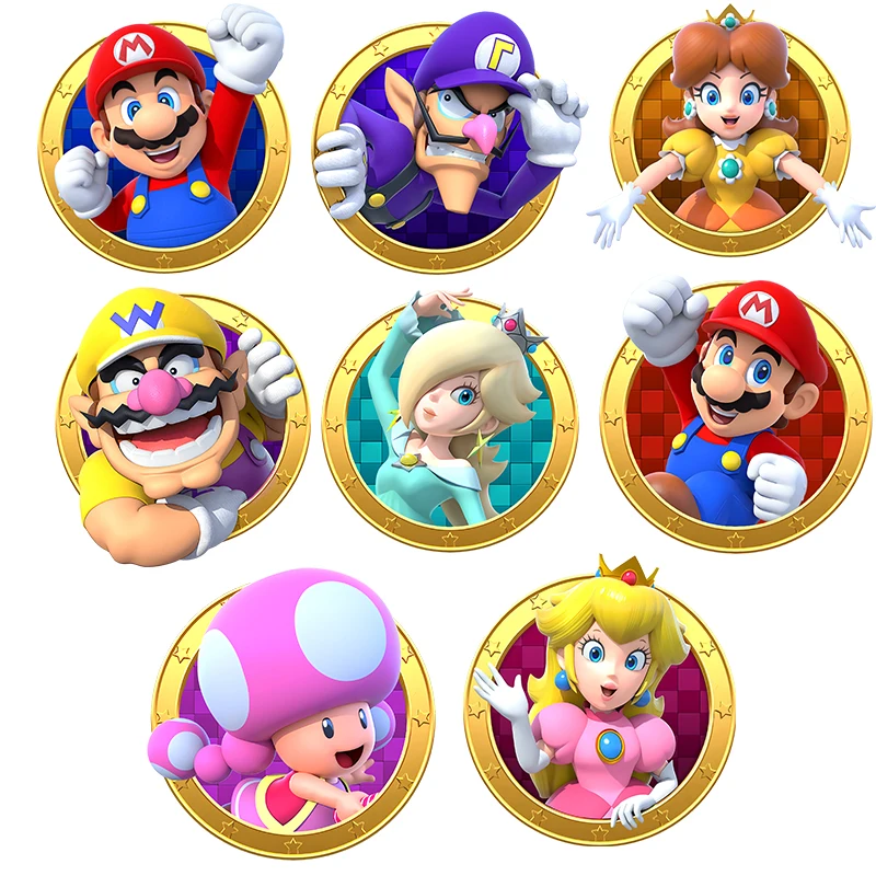 

Super Mario Bros Game Character Patches for Clothing Hot Transfers Patch Cartoon DIY Men Anime Garment Sticker Decor Vinyl Gifts